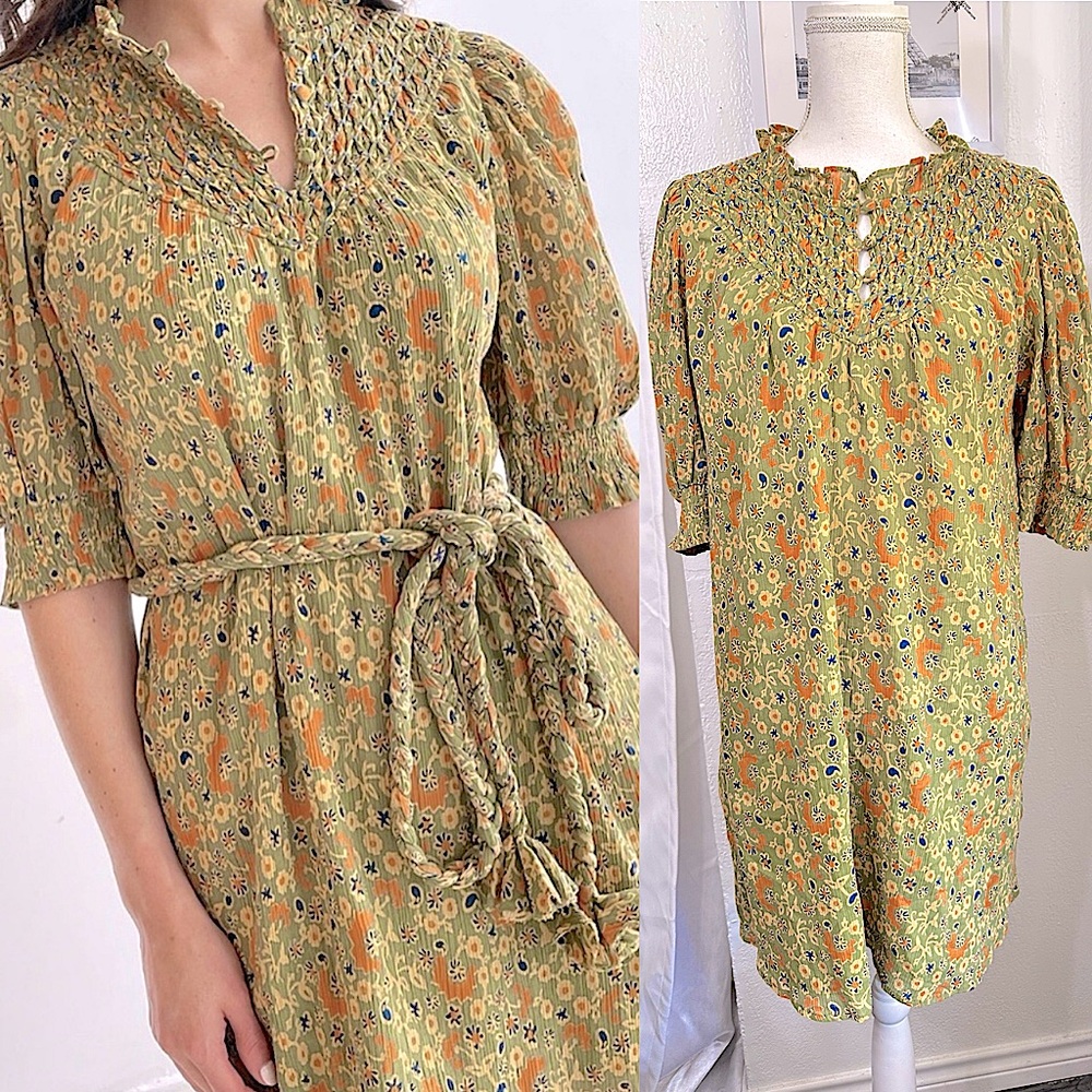 Olivia James The Label Bea Dress In Harvest Size Medium (No Belt)